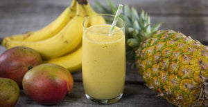Triple Delight (Pineapple, Mango, Banana) Smoothie - The Best Nigerian Food in Kigali