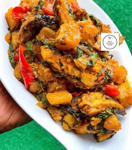 Vegan Food in Litres (4L) Sweet Potatoes and Porridge Plantain - The Best Nigerian Food in Kigali