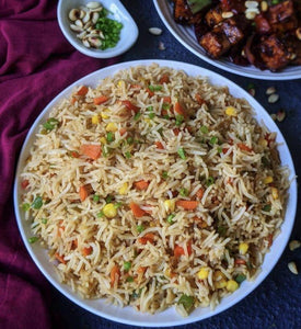 Vegan Food in Litres (4L) Vegetable Fried Rice - The Best Nigerian Food in Kigali