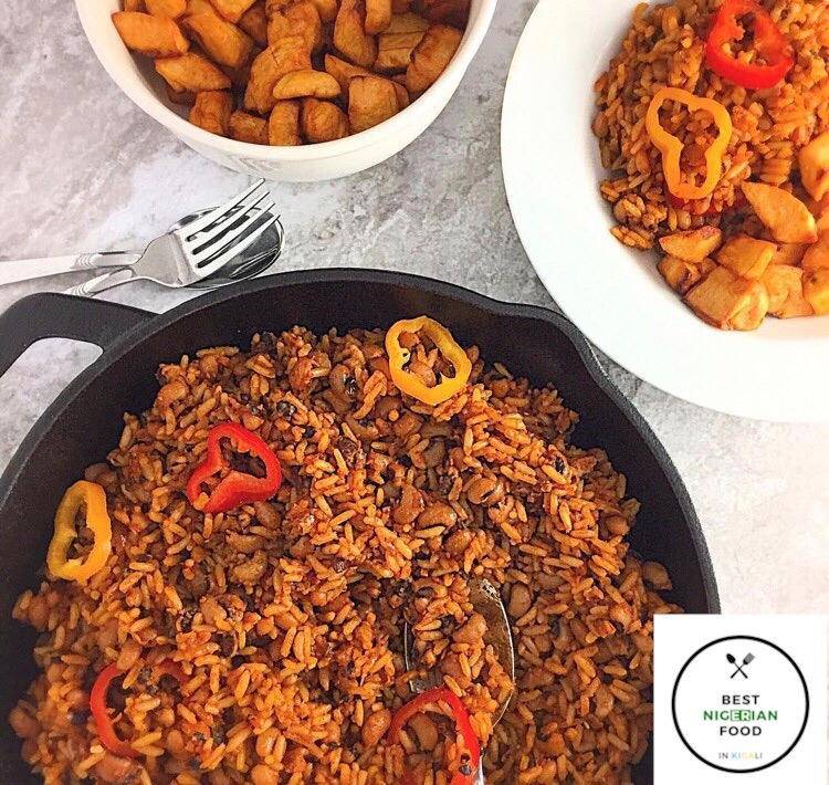 Jollof Rice and Nigerian Beans - The Best Nigerian Food in Kigali