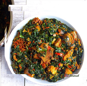Soups in Litres (2L) Efo Riro (Vegetable Soup) - The Best Nigerian Food in Kigali