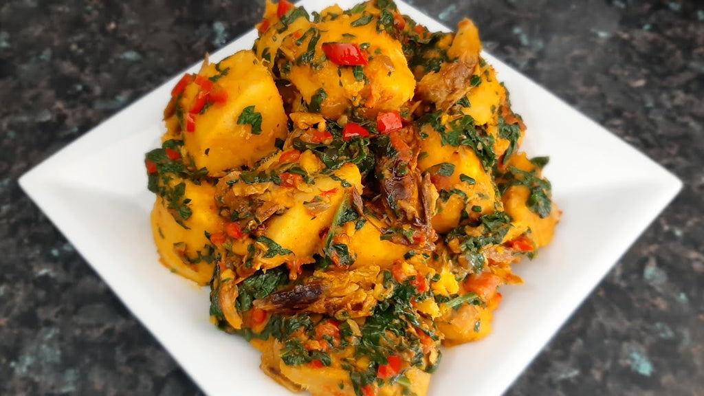 Porridge Yam (with bits of fish) - The Best Nigerian Food in Kigali